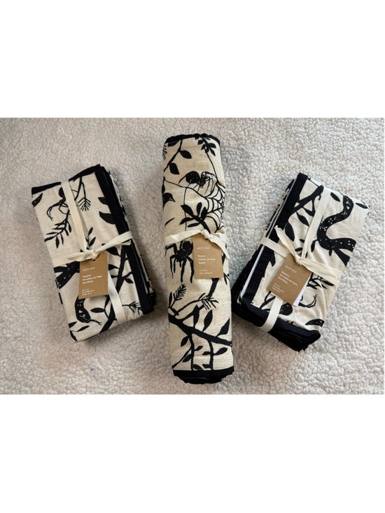 west elm Other - West Elm Spooky Toile Runner & 8 Napkins NWT Halloween Goth Augtober